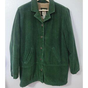 Vtg Abercrombie & Fitch Corduroy Jacket Men's Size Medium Coat Sherpa Lined 90s